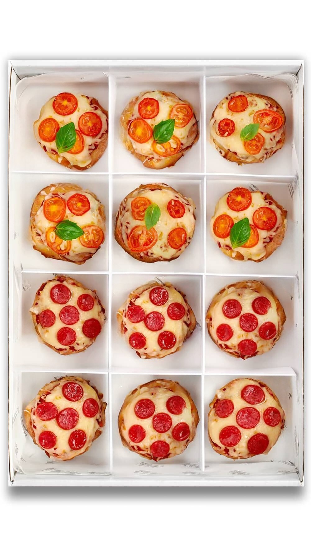 Ассорти мини-пицца Пеперони и Маргарита