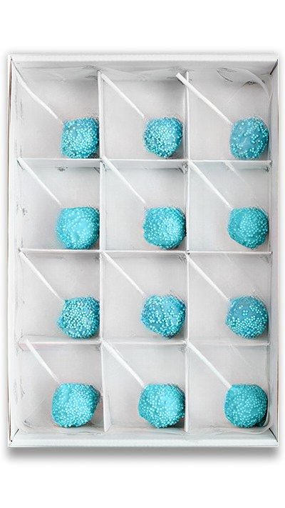 Сет голубых кейк-попсов в глазури №2